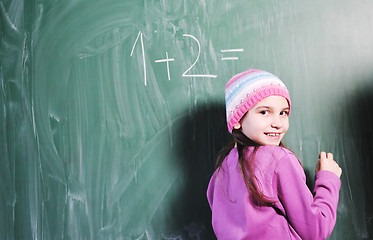 Image showing happy young school girl portrait