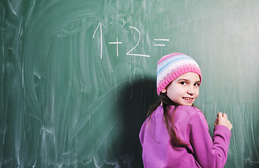 Image showing happy young school girl portrait