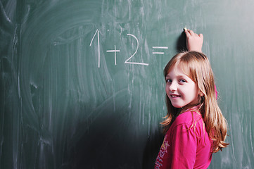 Image showing happy young school girl portrait