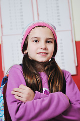 Image showing happy young school girl portrait