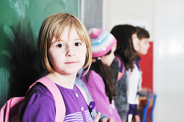 Image showing happy children group in school