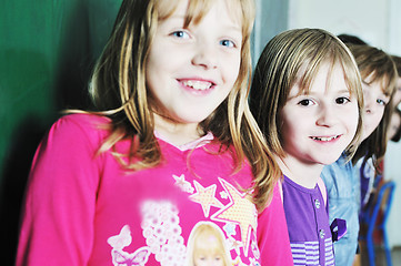 Image showing happy children group in school