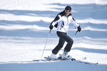 Image showing winer woman ski