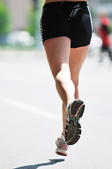 Image showing marathon woman run