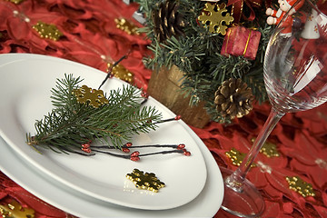 Image showing Christmas dinner table