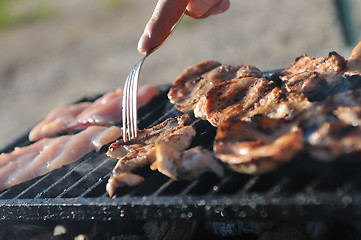 Image showing grill meat