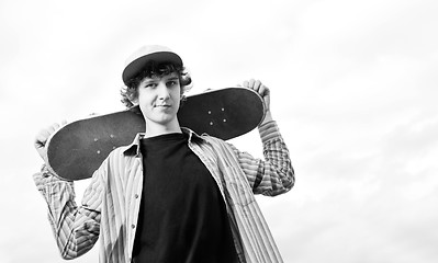 Image showing skate boarder portrait