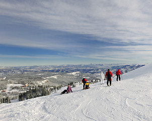 Image showing winter ski