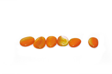 Image showing isolated wet zen stones with splashing  water drops  