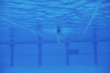 Image showing swimming pool underwater