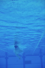 Image showing swimming pool underwater