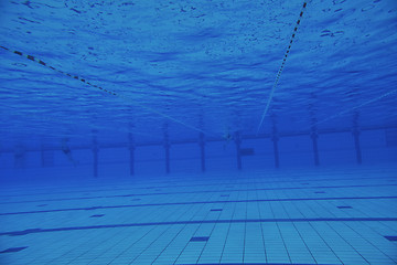 Image showing swimming pool underwater