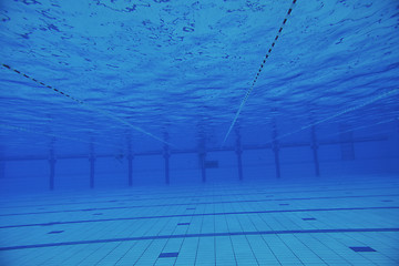 Image showing swimming pool underwater