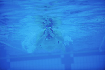 Image showing swimming pool underwater