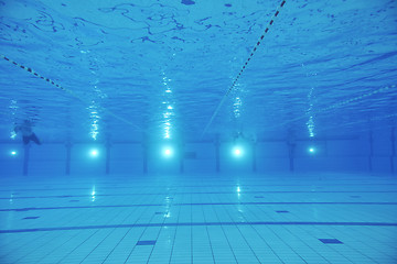 Image showing swimming pool underwater