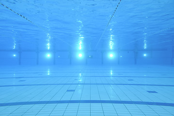 Image showing swimming pool underwater