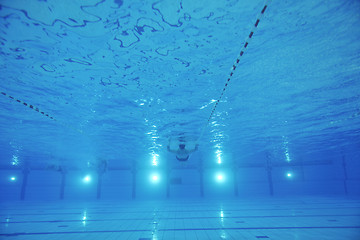 Image showing swimming pool underwater