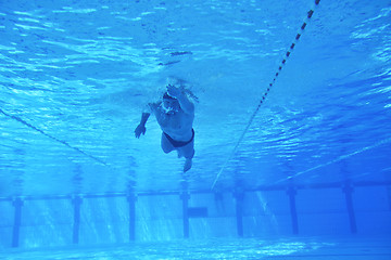 Image showing swimming pool underwater 