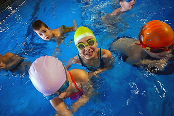 Image showing .happy swimmers