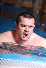 Image showing .man in swimming pool