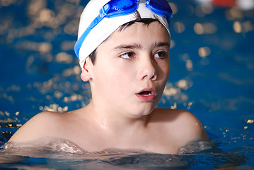 Image showing .boy in swimming pool