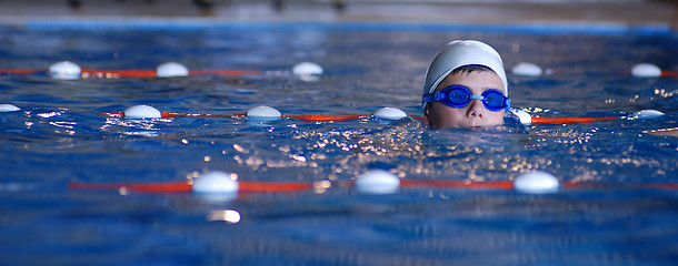 Image showing .boy in swimming pool