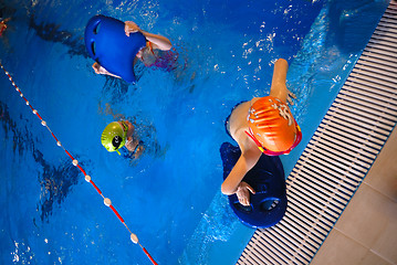 Image showing .happy swimmers