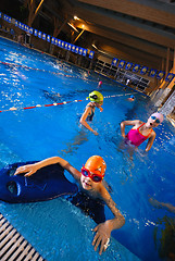 Image showing .happy swimmers