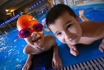 Image showing .happy swimmers