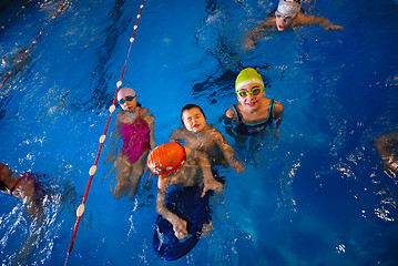 Image showing .happy swimmers