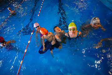 Image showing .happy swimmers