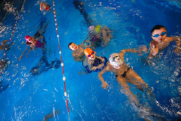 Image showing .happy swimmers