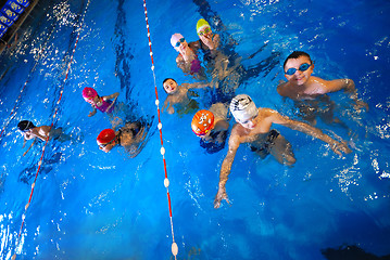 Image showing .happy swimmers