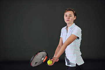 Image showing tennis girl