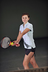 Image showing tennis girl