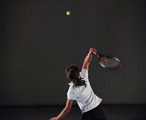 Image showing tennis girl