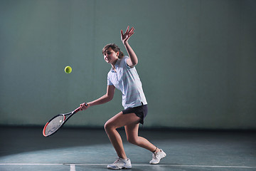 Image showing tennis girl