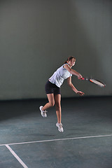 Image showing tennis girl