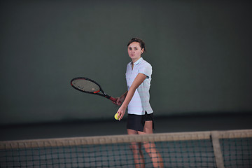 Image showing tennis girl