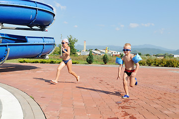 Image showing swimming pool fun