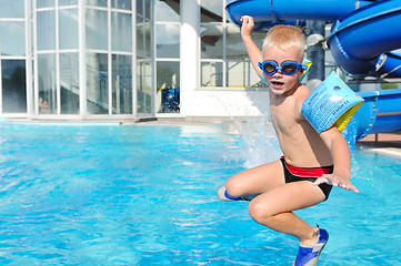 Image showing swimming pool fun