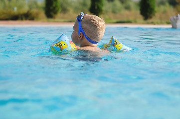 Image showing swimming pool fun