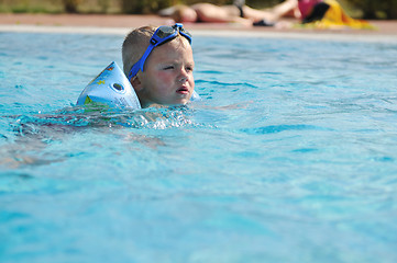 Image showing swimming pool fun