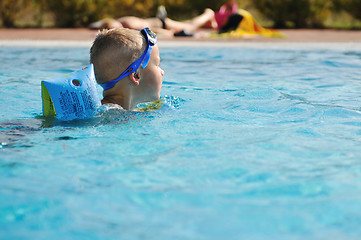 Image showing swimming pool fun