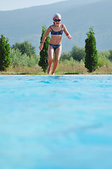 Image showing swimming pool fun