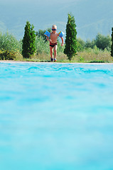 Image showing swimming pool fun