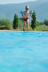 Image showing swimming pool fun