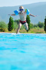 Image showing swimming pool fun