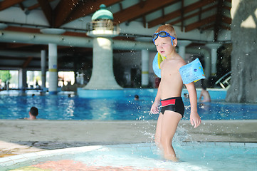 Image showing swimming pool fun