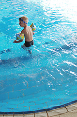 Image showing swimming pool fun